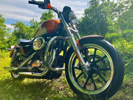 2014 Harley-Davidson Sportster 883, оранжевый, 925000 рублей, вид 1