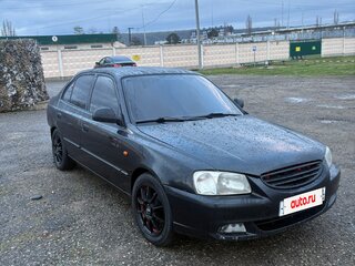 2008 Hyundai Accent ТагАЗ II, чёрный, 280000 рублей, вид 2