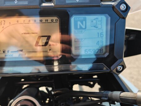 2015 Yamaha MT-09 Tracer (FJ-09), серебристый, 630000 рублей, вид 3