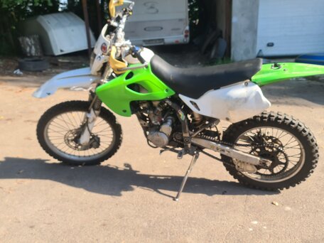 2002 Kawasaki KLX 300, зелёный, 170000 рублей, вид 3