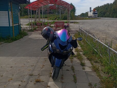 2008 Kawasaki ZZR 1400, синий, 550000 рублей, вид 4