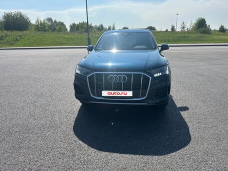 2020 Audi Q7 45 TDI II (4M) Рестайлинг, синий, 6699000 рублей, вид 2