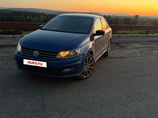 2019 Volkswagen Polo V Рестайлинг, синий, 1000000 рублей, вид 1