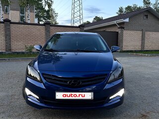 2014 Hyundai Solaris I Рестайлинг, синий, 1100000 рублей, вид 2