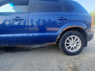 2006 Hyundai Tucson I, синий, 400000 рублей, вид 4