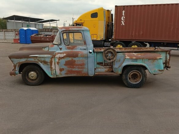 1957 Chevrolet Apache, голубой, 4228157 рублей - вид 4