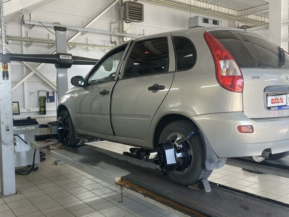 2007 Lada (ВАЗ) Kalina I, бежевый, 220000 рублей - вид 9