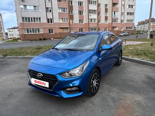 2017 Hyundai Solaris II, синий, 1100000 рублей, вид 2