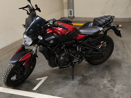 2016 Yamaha MT-07 (FZ-07), красный, 520000 рублей, вид 1