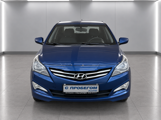 2014 Hyundai Solaris I Рестайлинг, синий, 770000 рублей, вид 2