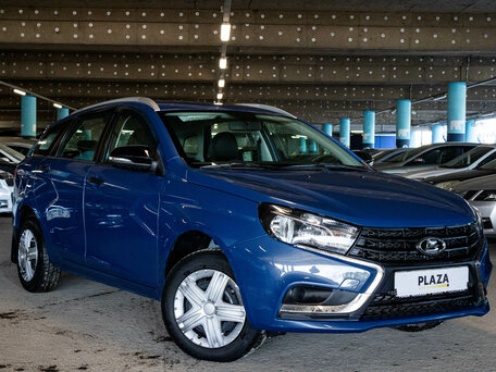 2019 Lada (ВАЗ) Vesta SW I, синий, 1050000 рублей, вид 2