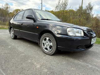 2008 Hyundai Accent ТагАЗ II, чёрный, 330000 рублей, вид 2
