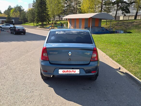 2010 Renault Logan I Рестайлинг, синий - вид 4