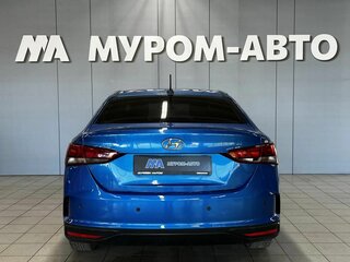 2021 Hyundai Solaris II Рестайлинг, синий, 1380000 рублей, вид 3