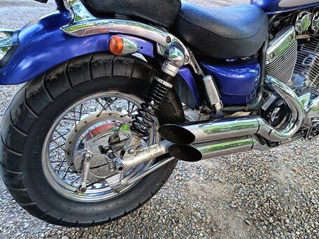1996 Yamaha XV400 Virago, синий, 269000 рублей, вид 2