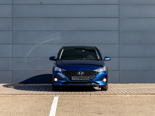 2022 Hyundai Solaris II Рестайлинг, синий, 1595000 рублей, вид 2