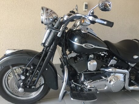 2004 Harley-Davidson Springer Softail, зелёный, 1500000 рублей, вид 3