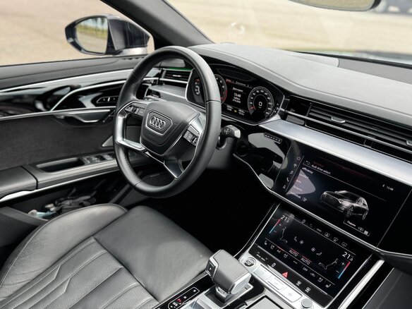 2022 Audi A8 Long 55 TFSI IV (D5), чёрный - вид 5