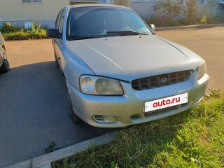 2002 Hyundai Accent II, серебристый, 175000 рублей, вид 1