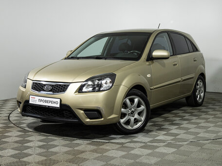 2011 Kia Rio II Рестайлинг, бежевый, 479585 рублей, вид 1