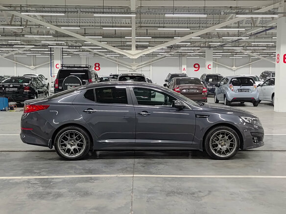 2014 Kia Optima III Рестайлинг, серый, 1140000 рублей - вид 3
