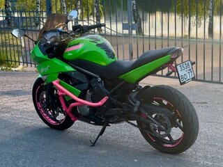 2009 Kawasaki ER-6F (Ninja 650R), зелёный, 310000 рублей, вид 3