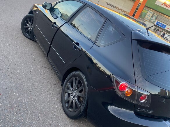 2007 Mazda 3 I (BK) Рестайлинг, чёрный, 510000 рублей - вид 3