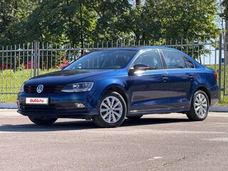 2015 Volkswagen Jetta VI Рестайлинг, синий, 1090000 рублей, вид 1