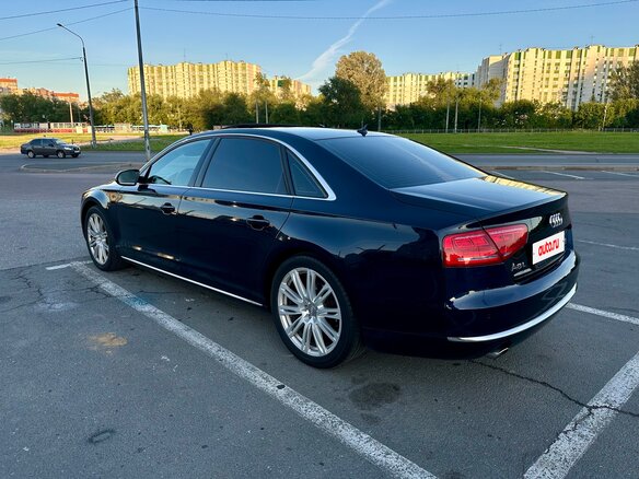 2010 Audi A8 Long III (D4), синий, 1650000 рублей - вид 7
