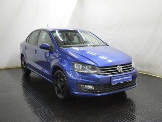 2018 Volkswagen Polo V Рестайлинг, синий, 1150000 рублей, вид 3
