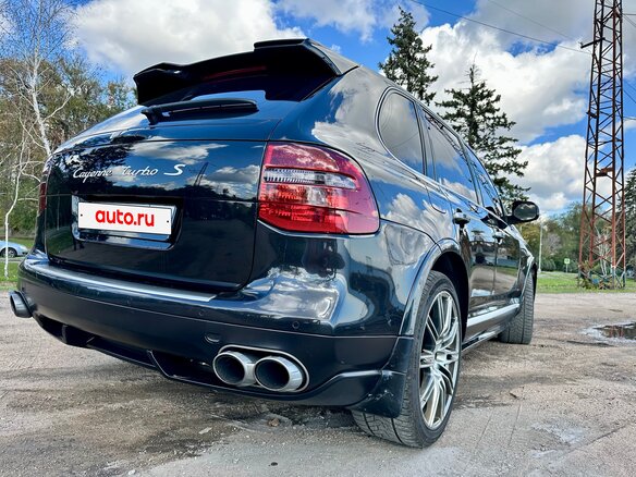 2008 Porsche Cayenne Turbo S I Рестайлинг (957), чёрный, 1950000 рублей - вид 9