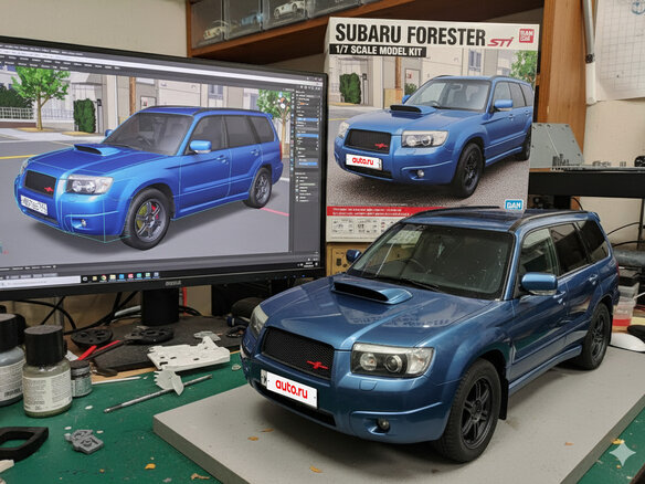 2007 Subaru Forester II Рестайлинг, синий, 1000000 рублей