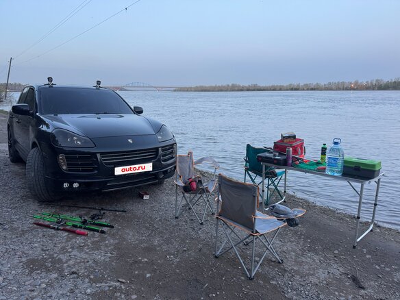 2008 Porsche Cayenne S I Рестайлинг (957), чёрный, 1550000 рублей