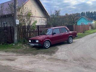 1987 Lada (ВАЗ) 2105, красный, 170000 рублей, вид 4