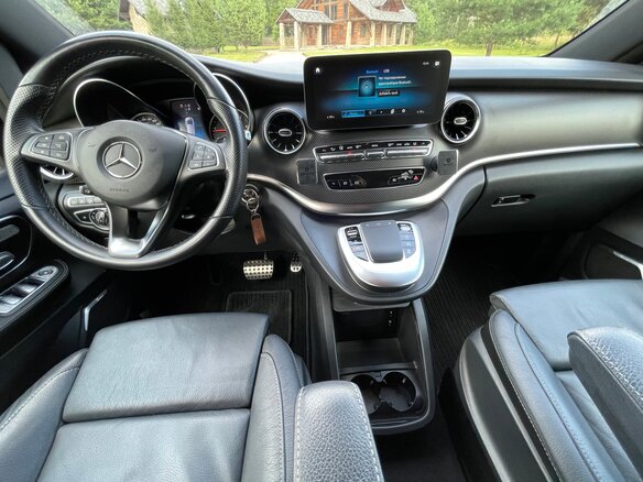 2022 Mercedes-Benz V-Класс 300 d длинный III (W447) Рестайлинг, чёрный - вид 6