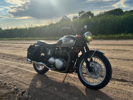 2001 Triumph Bonneville, зелёный, 380000 рублей, вид 5