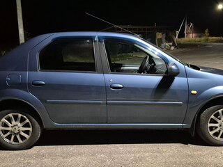 2011 Renault Logan I Рестайлинг, синий, 410000 рублей, вид 2