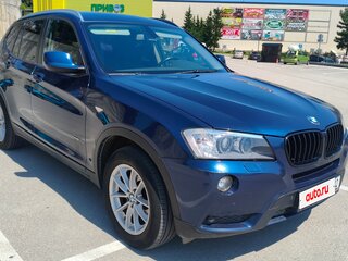 2013 BMW X3 20i xDrive II (F25), синий, 1650000 рублей, вид 3