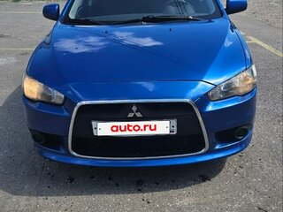 2011 Mitsubishi Lancer X Рестайлинг, синий, 770000 рублей, вид 1