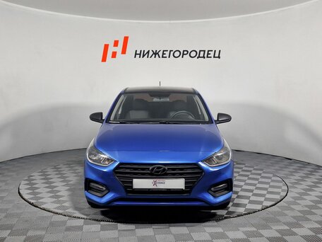 2019 Hyundai Solaris II, синий, 929000 рублей, вид 2