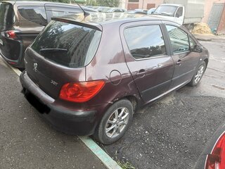 2006 Peugeot 307 I Рестайлинг, фиолетовый, 220000 рублей, вид 3