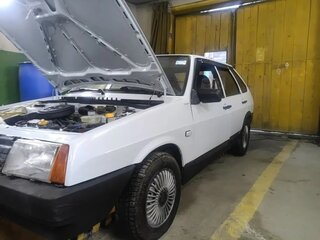 1995 Lada (ВАЗ) 2109, белый, 120000 рублей, вид 1