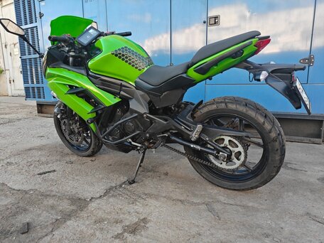 2014 Kawasaki ER-6F (Ninja 650R), зелёный, 410000 рублей, вид 3