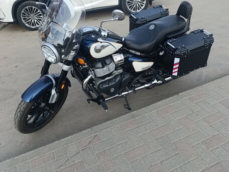 2025 Royal Enfield Super Meteor, синий, 670000 рублей, вид 3
