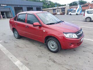 2013 Lada (ВАЗ) Granta I, красный, 380000 рублей, вид 2
