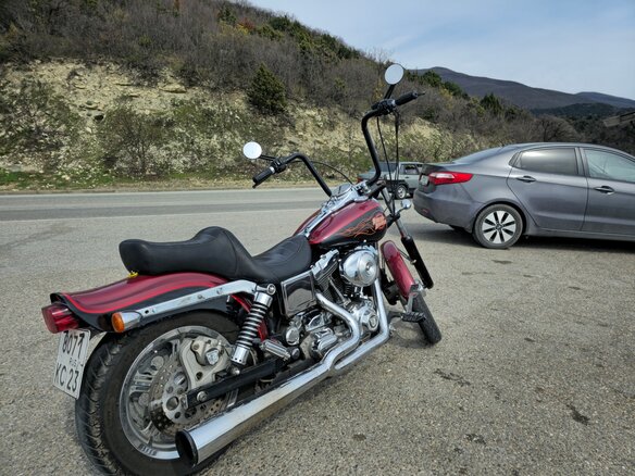 2000 Harley-Davidson Dyna Wide Glide, чёрный, 630000 рублей