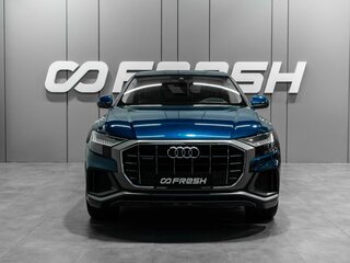 2019 Audi Q8 55 TFSI I (4M), синий, 6950000 рублей, вид 3