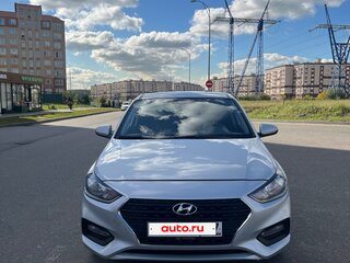 2018 Hyundai Solaris II, серебристый, 1350000 рублей, вид 1