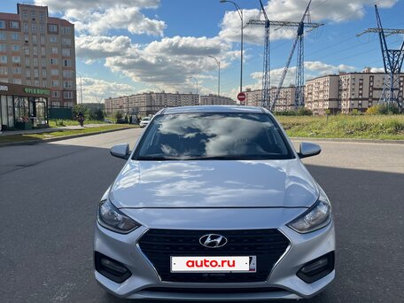 2018 Hyundai Solaris II, серебристый, 1290000 рублей, вид 1