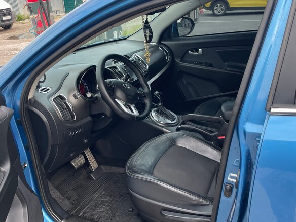2013 Kia Sportage III, синий, 1200000 рублей - вид 5